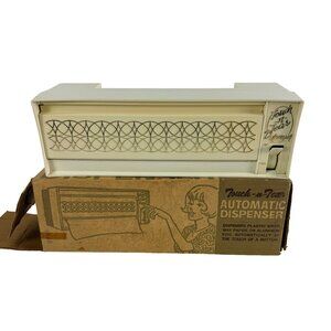 Vintage Touch-N-Tear Automatic Dispenser For Plastic Paper Wrap / Aluminum Foil